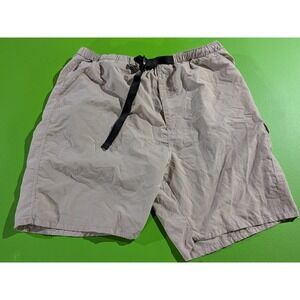 Disney Walt Disney World Animal Kingdom Cargo Hiking Shorts XL Nylon Beltet Tan